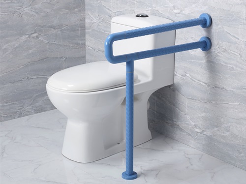 衛(wèi)生間扶手-藍色U型落地扶手殘疾人坐便器扶手 衛(wèi)生間扶手-藍色U型落地扶手殘疾人坐便器扶手