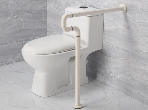 衛(wèi)生間扶手-白色半U(xiǎn)型老人安全助力扶手桿無(wú)障礙扶手輔助起立坐便器扶手